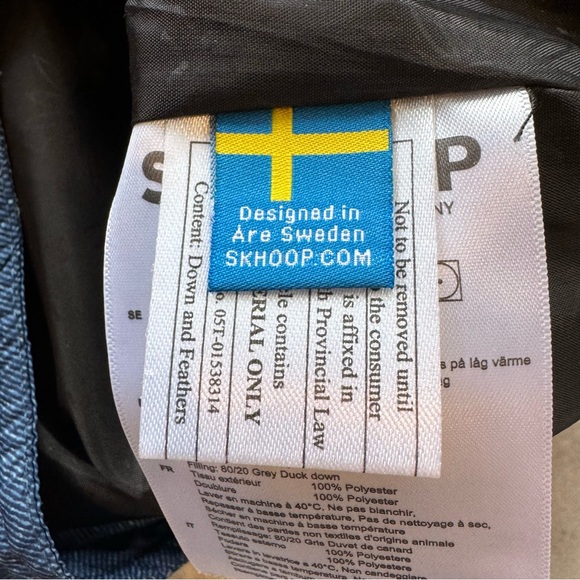 Skhoop Short Down Skirt NWOT Denim/Navy XS - Picture 6 of 9